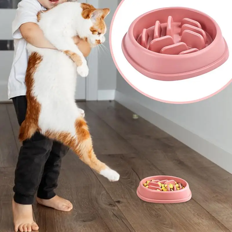 Dog Slow Feeder Bowl Maze Pet Food Feeder Non-Slip Slow Feeding Maze Dog Dishes Anti-Choking Dog Food Bowl For Family Lunches