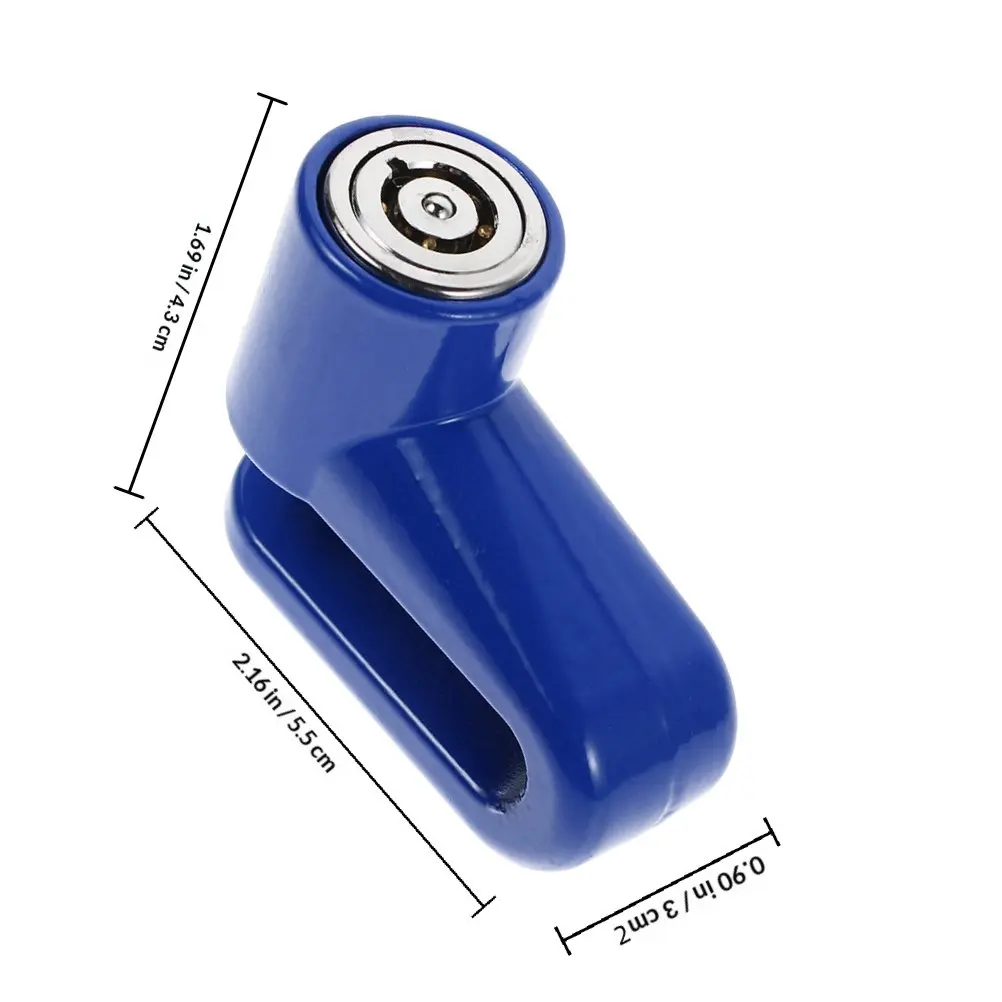 Mini Anti-Theft Disc Brake Lock Portable Plastic Bicycle Mountain Motorbike Electric Bike Security Lock Key Chain