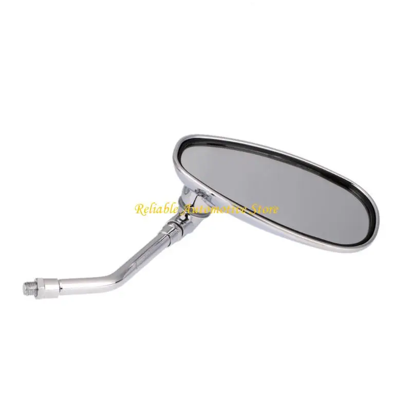 

M68B Rustproof Adjustable Motorcycle Mirror High Gloss Chrome Wide View Anti Glares