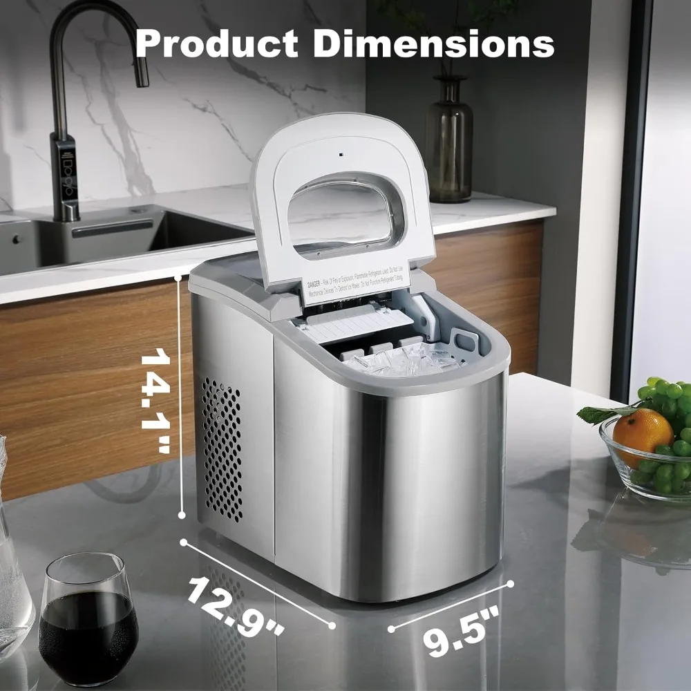 Countertop Ice Maker Nugget pebble Ice Maker Machine Portable Chewable Compact Mini Ice Chip Maker Nugget Machine Produce