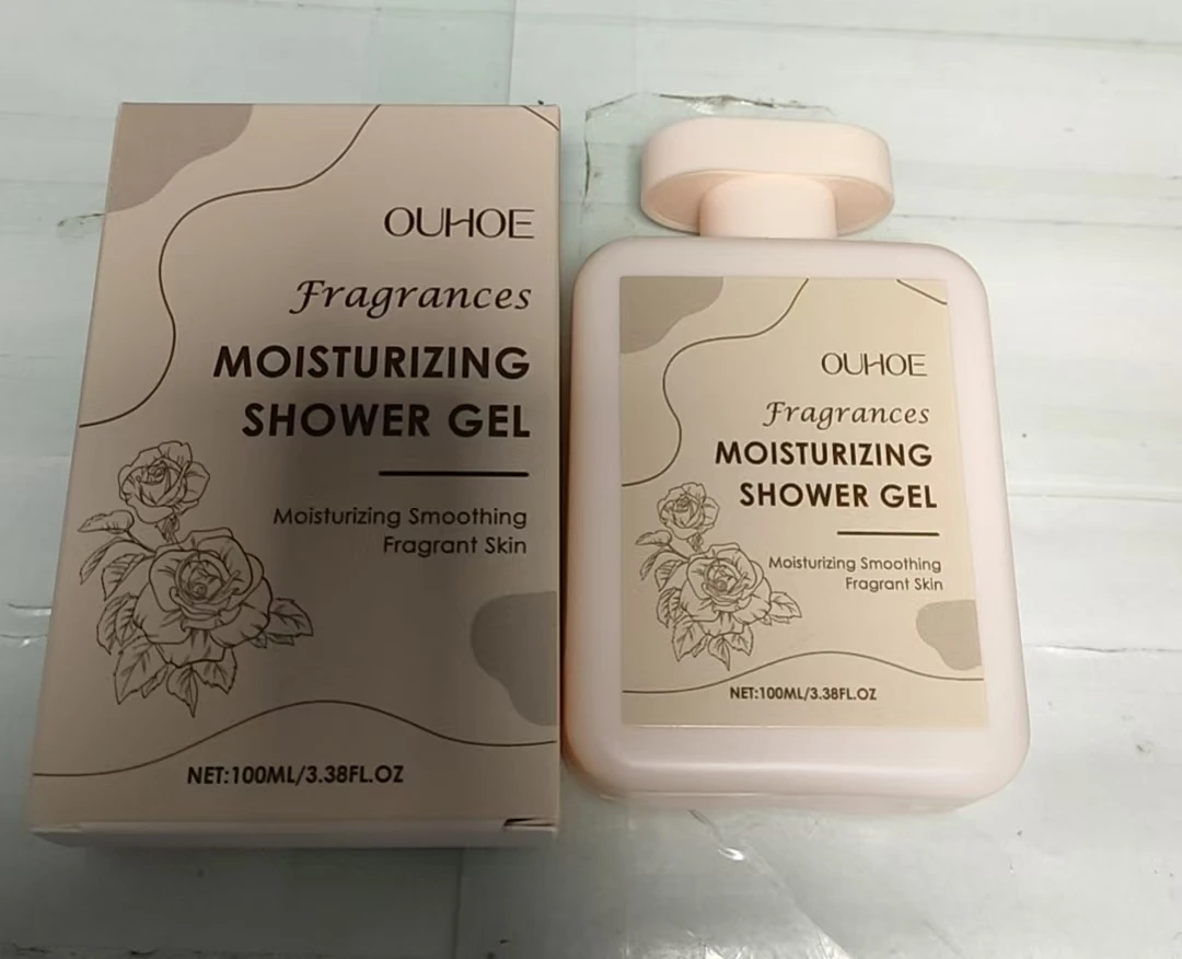 Feuchtigkeitsspendendes Duschgel 100 ml – feuchtigkeitsspendendes Körperwaschgel, duftende Haut, weichmachend, vegan, parabenfrei, für trockene und empfindliche Haut