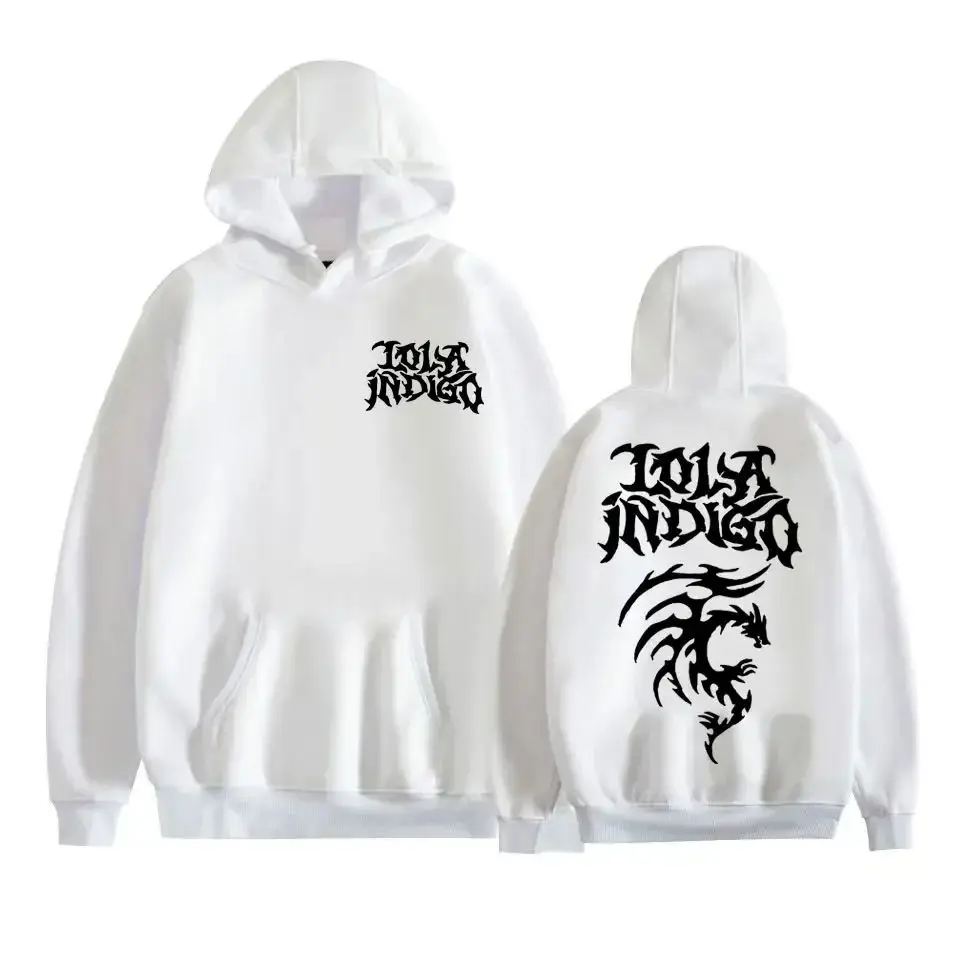 Y2K الموضة الجمالية هوديي الهيب هوب ملابس رياضية كاجوال البوب المغني لولا النيلي مطبوعة هوديي كنزة قطيفة للجنسين #1