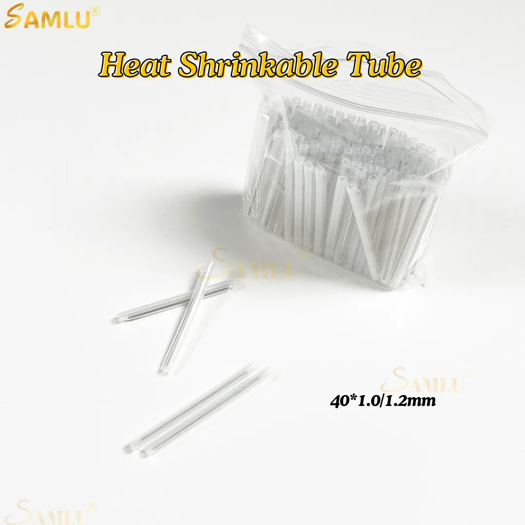 

500pcs High Quality 40x1.0mm Fiber Optic Fusion Protection Splice Sleeves Heat Shrink Tube Optical Fiber Hot Melt Tube