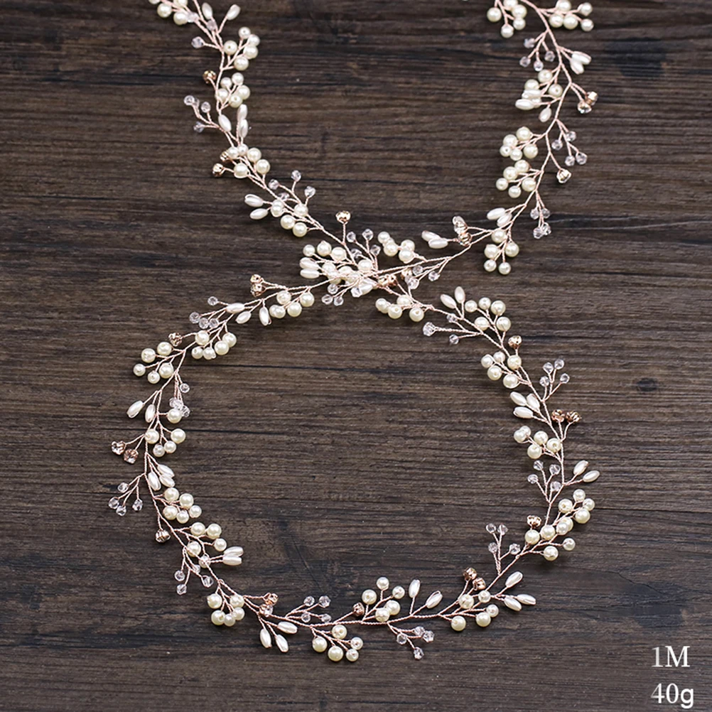 

Pearl Hair Vine Headb s Elegant Design Bendable Beads Hairstyle Wedding Party Bridal Hairb Photography Styling Aid