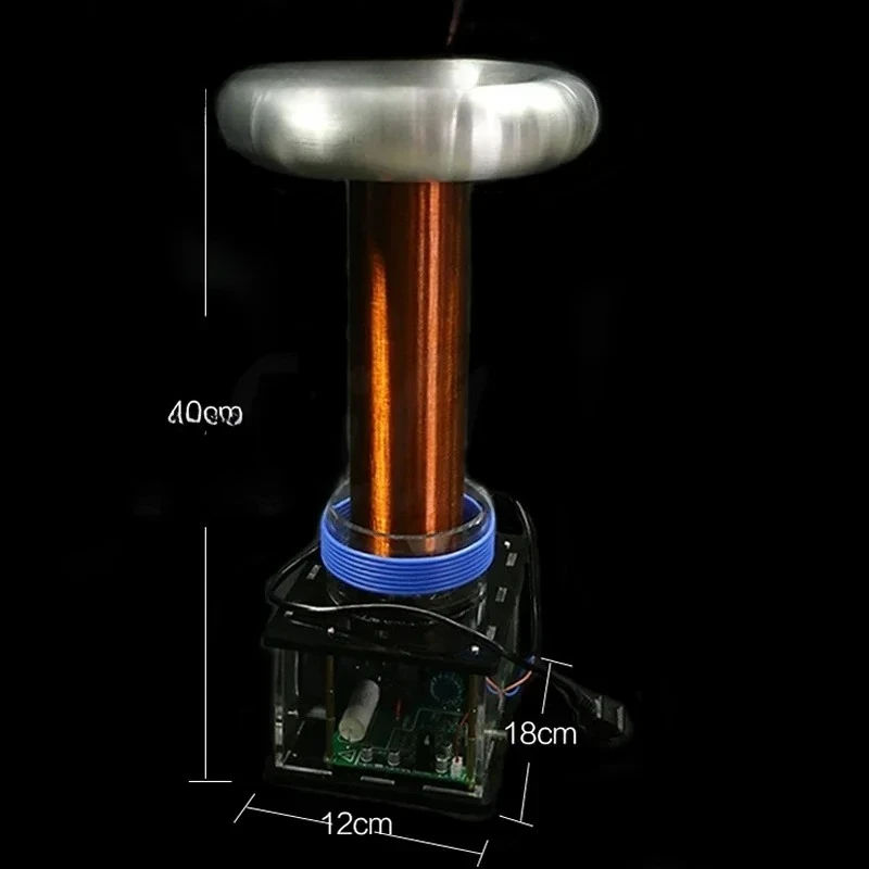 Large solid state tesl coil DIY kit light arc extinguishing high power artificial lightning arc generator 30cm arc