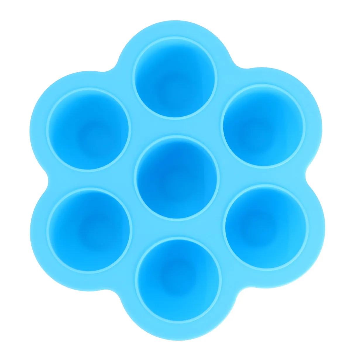 

Reusable Baby Food Storage Tray 7 Cavities 200G Blue Silicone Freezer Microwave Oven Safe Container for Food