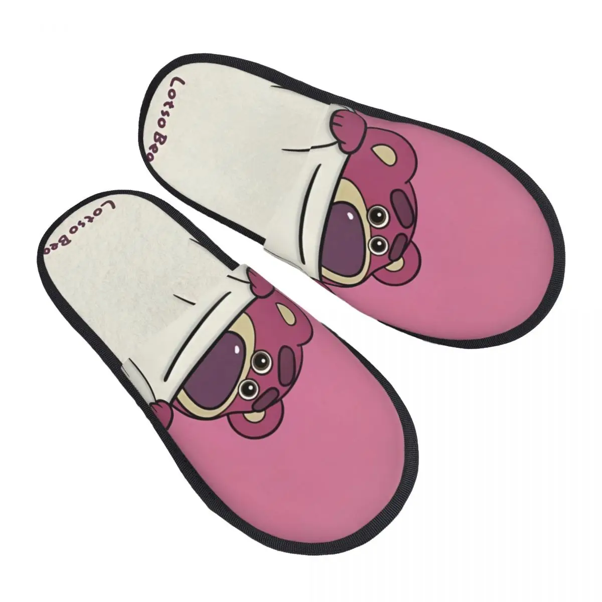 

Тапочки Lotso Pink Bear для женщин и мужчин, домашняя обувь, мягкие домашние тапочки