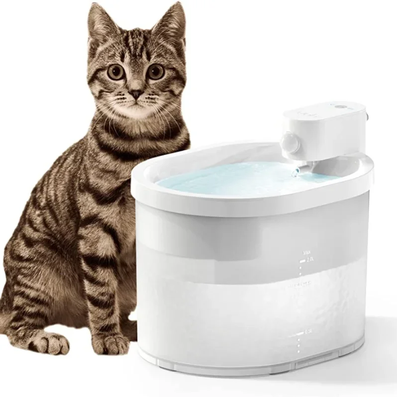 

z Wholesale Pet Water Fountain Intelligent Cycle Unplugged Wireless Induction Automatic Pet Water Dispenser For Cats And Dogs