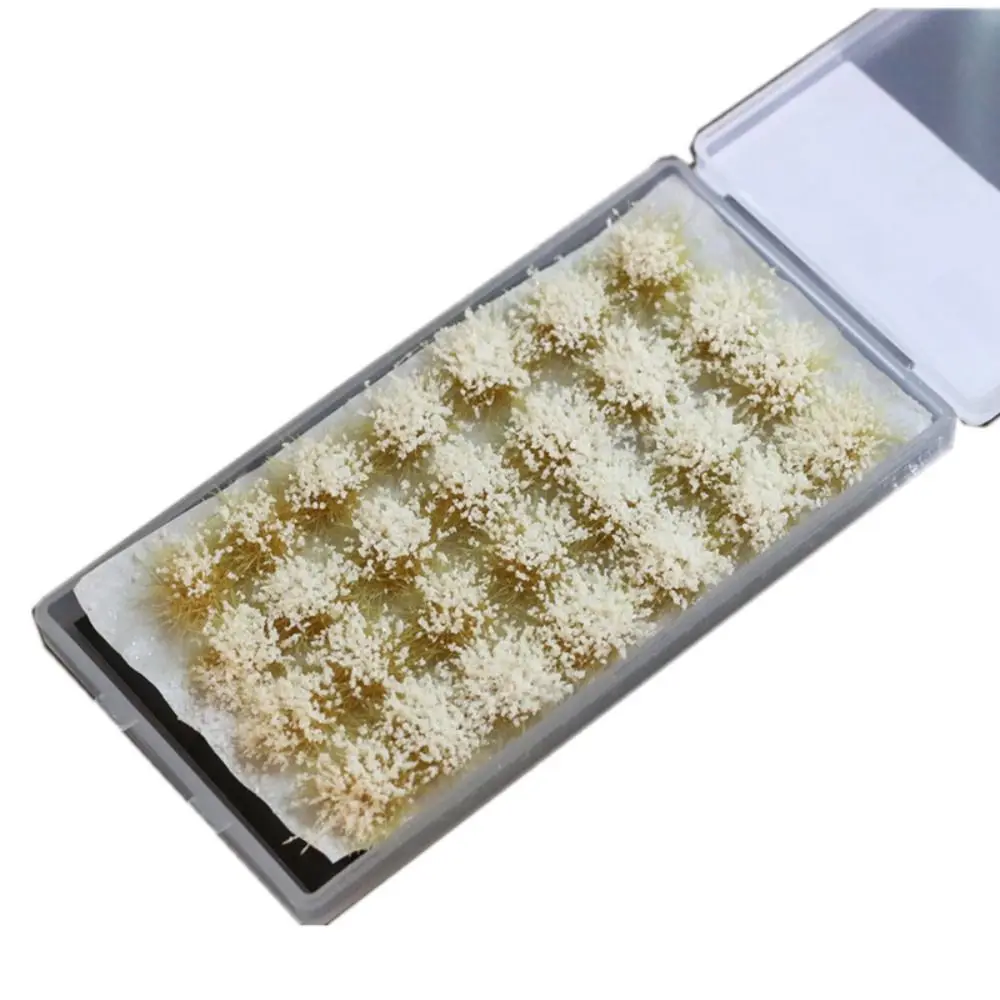 Multicolor Artificial Grass Tuft Resin Simulation Model Snow Scenery Plant Cluster Micro Landscape Railway Construction