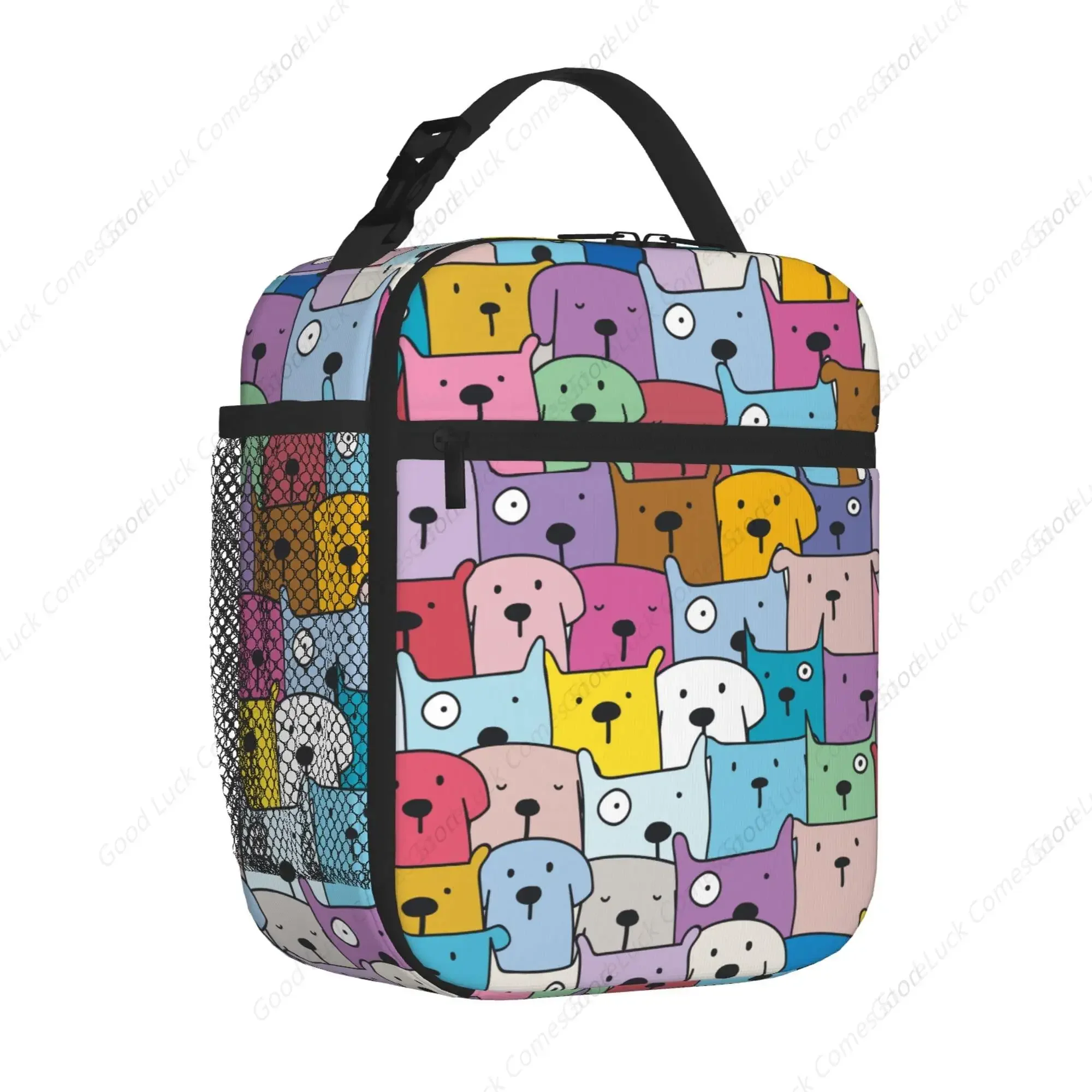 Cats Lunch Bag, Reusable Insulated Lunch Box Large Capacity Meal Tote for Kids Women Men Cooler Bag, Durability of Zippered Bag