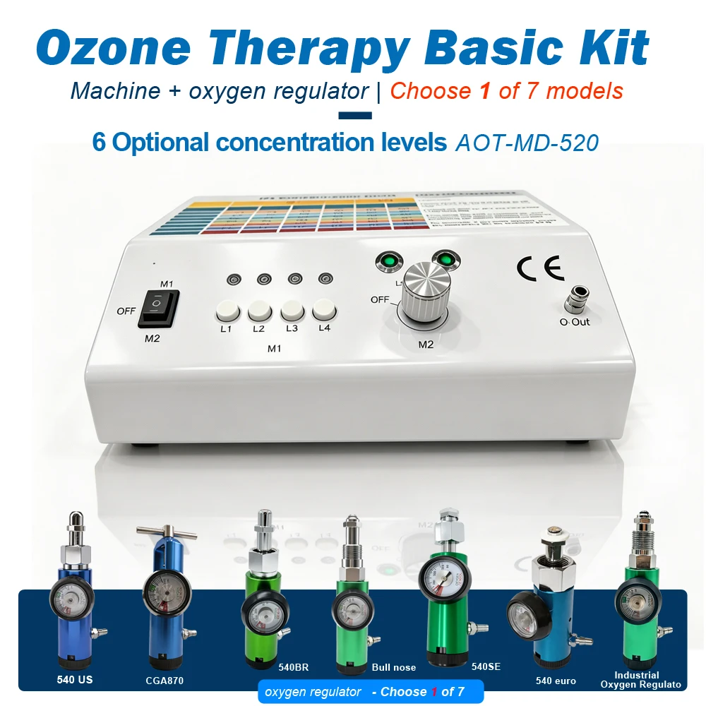 o3 generador kit equipo de ozonoterapia air water purifier  with Oxygen Regulator