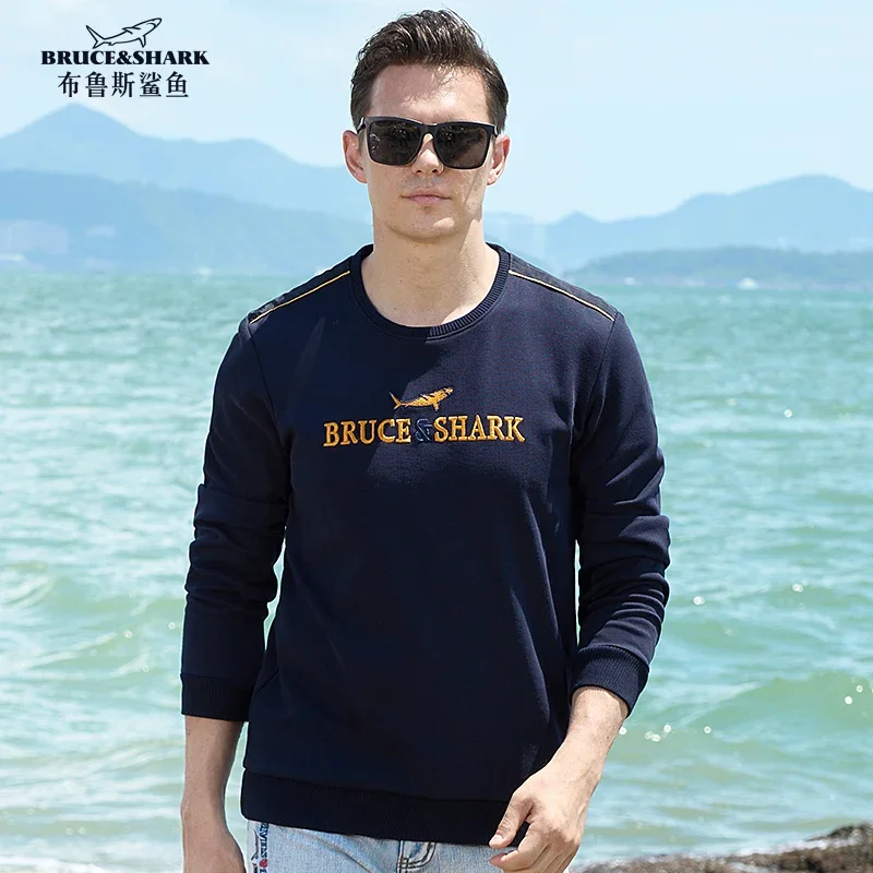 

2023 Men's Sweater Male Coat Thicken Knit Shark Men's Jumper Fashion Casual Business Soften Loose Sweater for Man Big Size 4XL