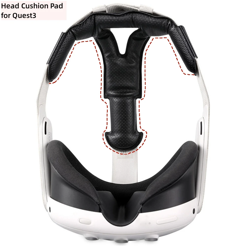 

Head Cushion Pad for Quest3 PU Breathable Pad VR Replacement Accessories