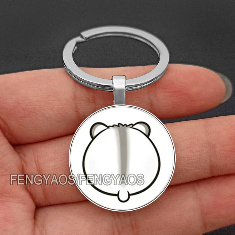 Cute Guinea Pig Keychains Lovely Hamster Key Chain for Door Mouse Purse Bag Keyring Gift for Women