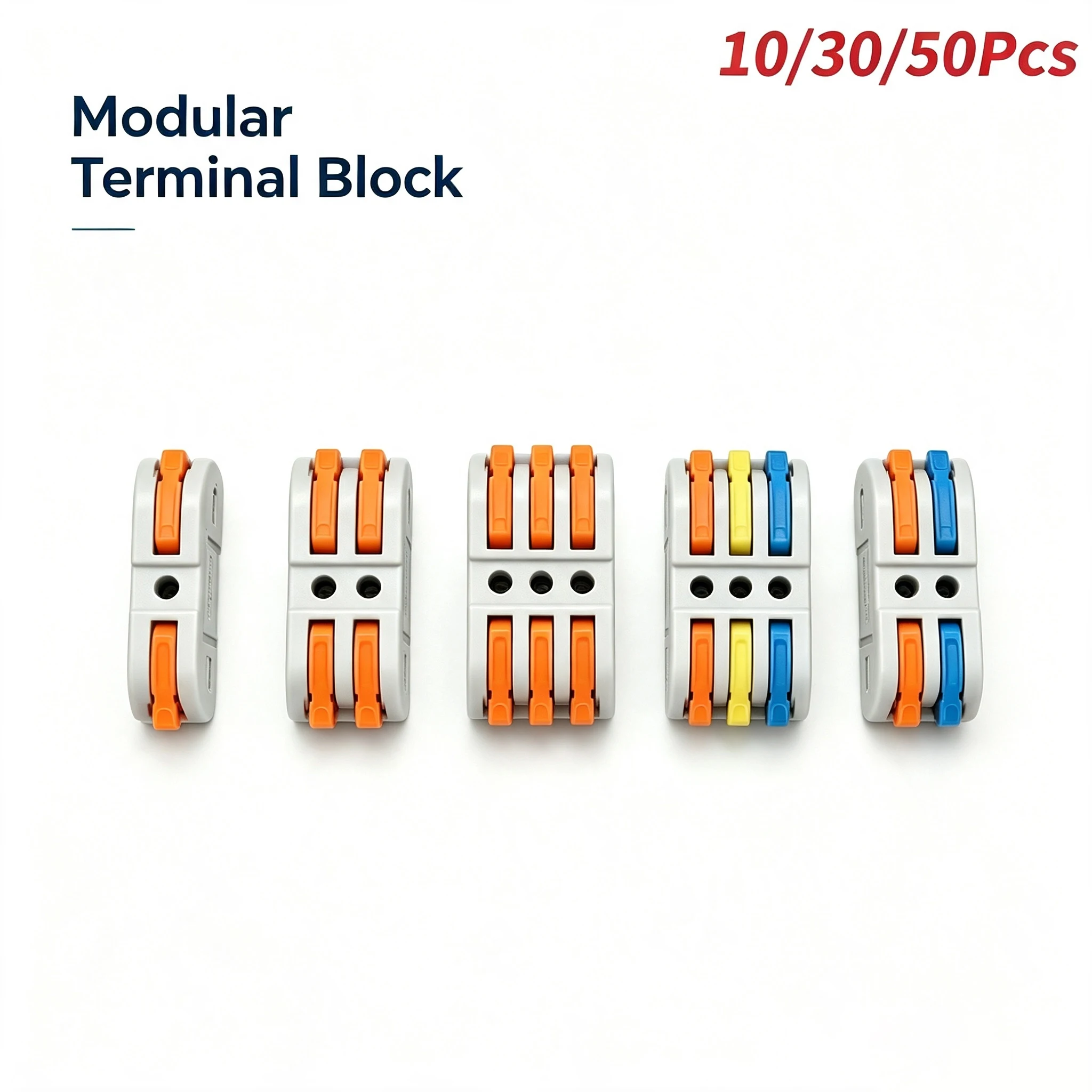 Mini Quick Wire Connector Home Cabling Universal Compact Plug-in Parallel Module Splitter for Easy Installation