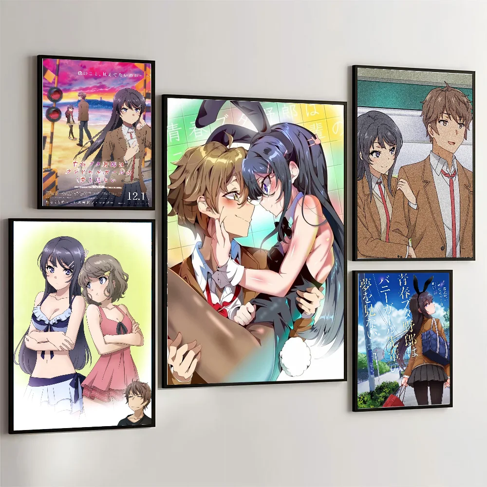 Rascal Does Not Dream of Bunny Girl Senpai Anime Poster Wall Art Home Decor Room Decor Digital Painting  Restaurant Kitchen Art