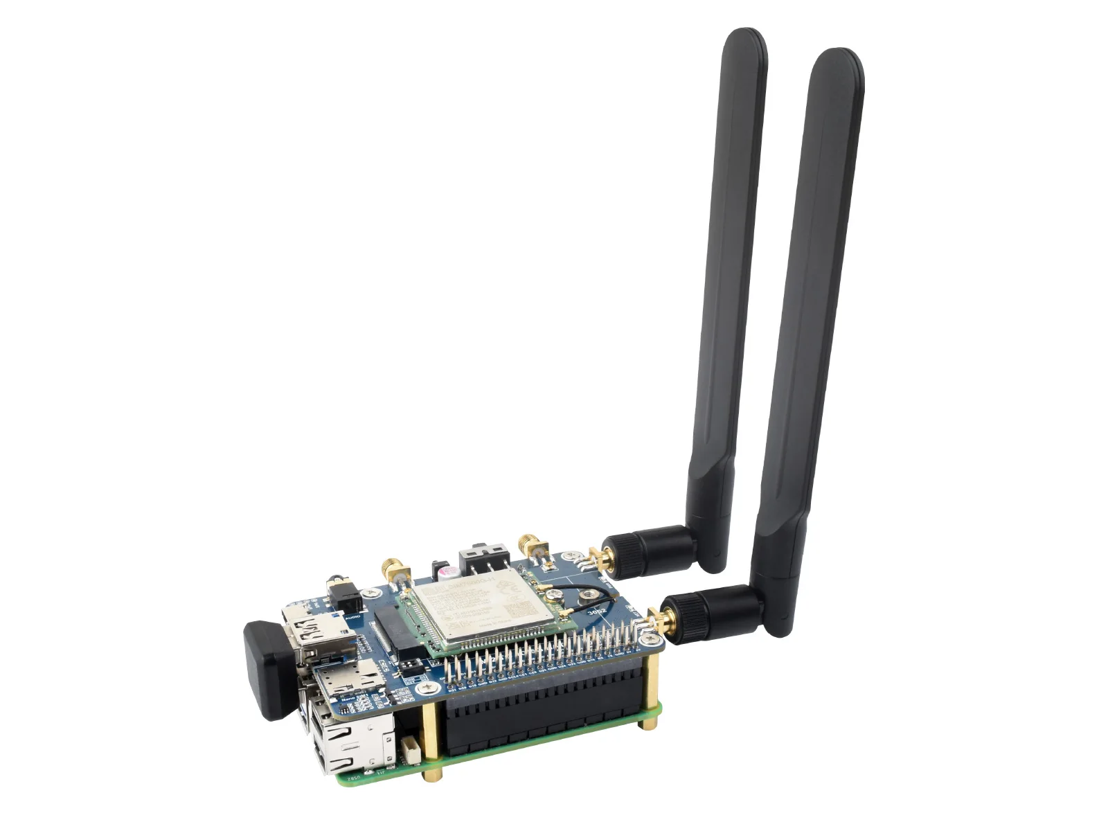 Imagem -05 - Chapéu Sim7600g-h-m2 4g para Raspberry pi Lte Cat4 de Alta Velocidade Multiband de Cobertura Global Compatível com 4g 3g 2g Gnss