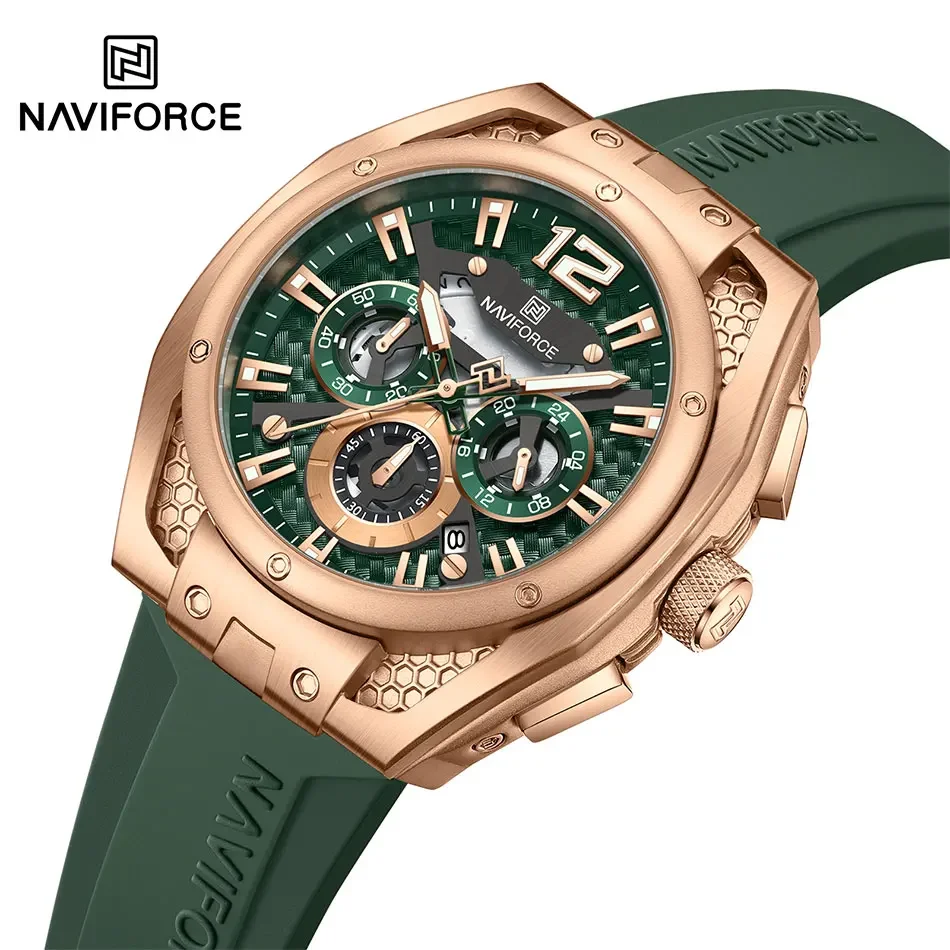 NAVIFORCE Fashion Business Quartz Watch For Men Top Brand Waterproof Luminous Hand Clock Original Luxury Man Dress Watches 2025