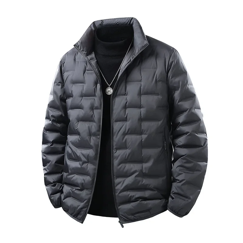 Winter Men White Duck Down Jacket Coat Men Waterproof Windproof Warm Loose Jacket Man Multi Pocket Ultralight Windbreaker Jacket