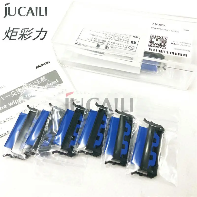 JCL 10pcs High Quality Original SPA-0134 Wiper with Holder Frame for Mimaki JV33 JV150 JV300 CJV150 Inkjet Printer