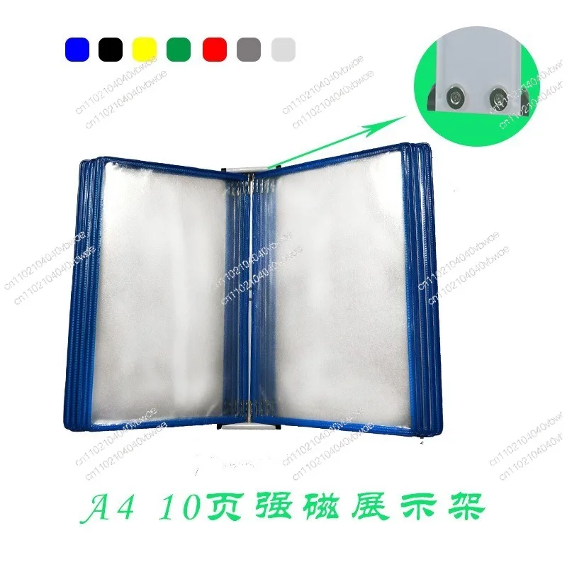 A410 page wall-mounted display rack file rack file folder workshop information book wall-mounted file