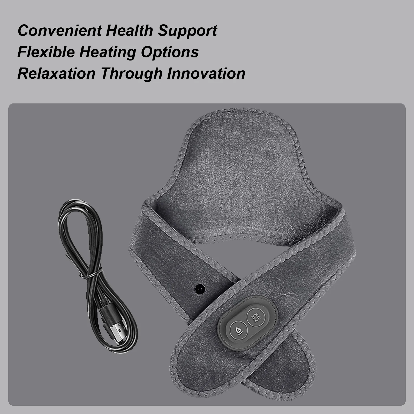 

Тепловая обертка для шеи, перезаряжаемый магнитный массажер, обогреватель для шеи, электрическая обертка с подогревом для боли в мышцах, жесткости, релаксации для мужчин