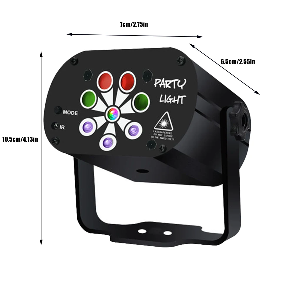 RGB DJ Disco Light 240 modelli proiettore luce stroboscopica telecomando luce effetto palcoscenico luce per feste ad attivazione vocale decorazioni natalizie