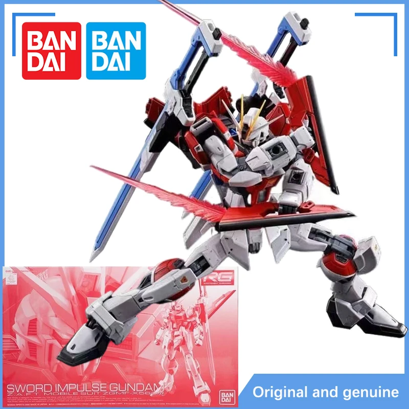 In Stock Bandai Figure Gundam Model Kit Anime Figures PB RG 1/144 Sword Impulse Mobile Suit Anime Action Figure Toy for Children