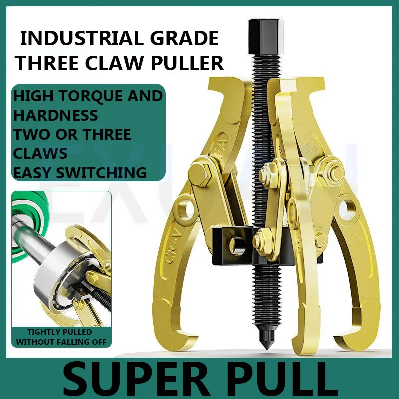 

Car Mounted Three Claw Puller Bearing Disassembly Tool Auto Repair Puller Pulling The Wheel Small Disassembly Triangle Extractor