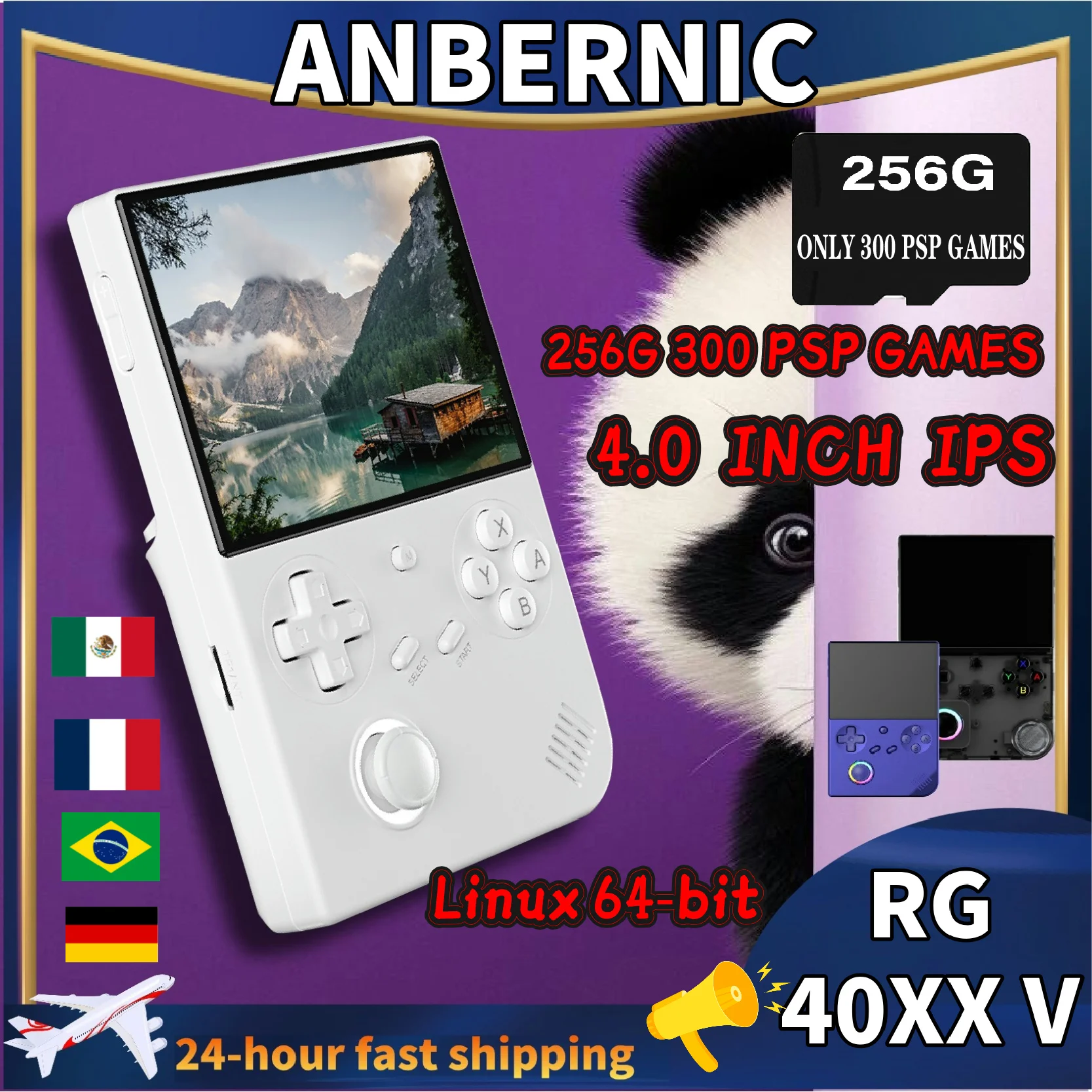 

ANBERNIC RG40XXV Retro Handheld Game Console RG 40XXV video game consoles Support Output 5G WiFi Linux System Bluetooth PSP Game