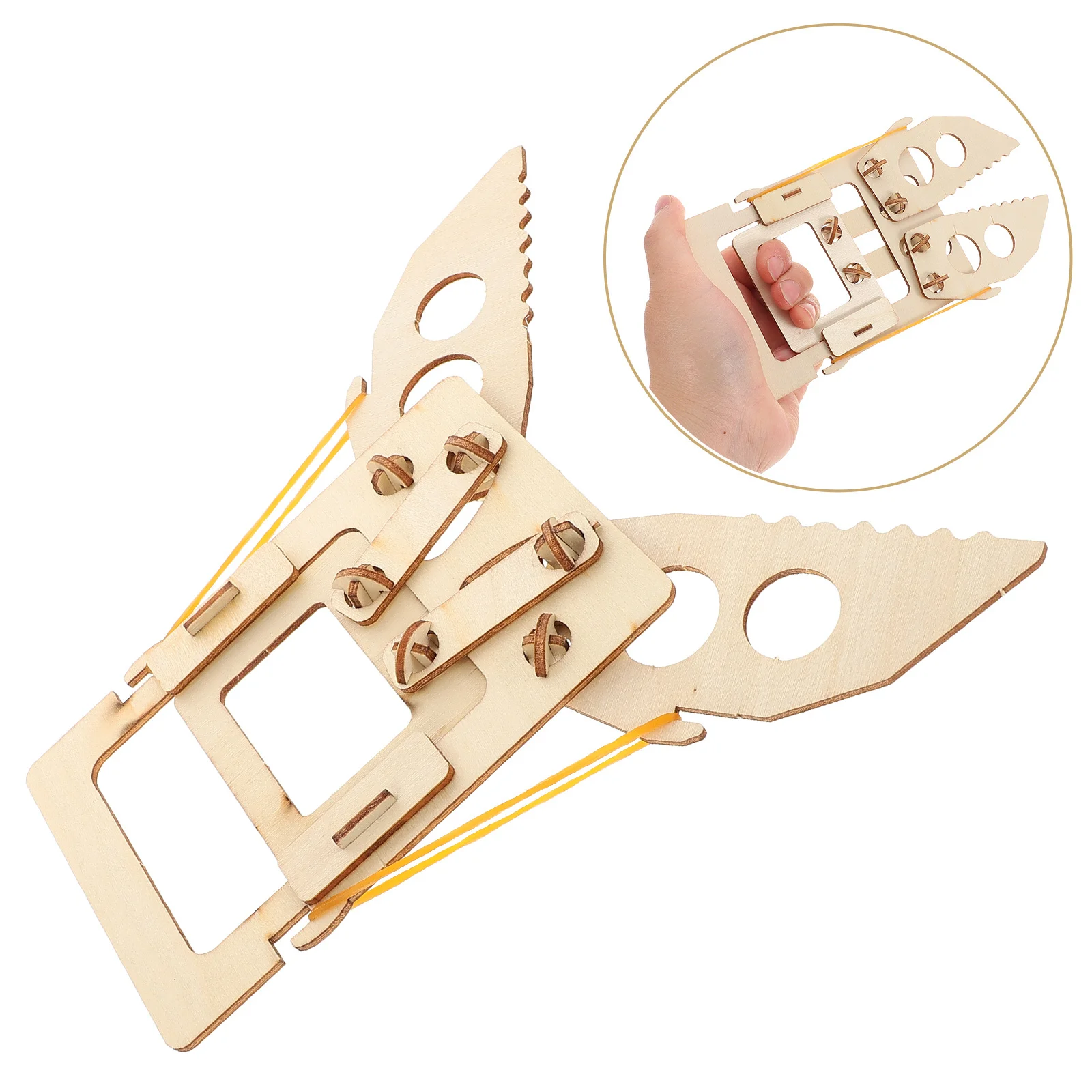 

Robotic Hand Toys Diy Assembly Wood Pliers Build-it-yourself Woodworking Kit Educational Stem Puzzles Crafts Science Kits
