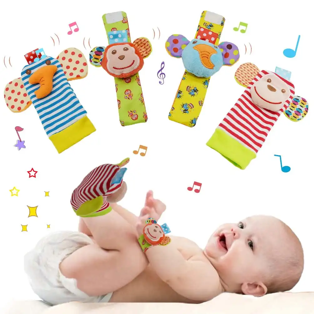Baby Rattle Toys 0-12 Months,Wrist Rattles for Babies,Newborn Toy for Baby Boy Girl Gift