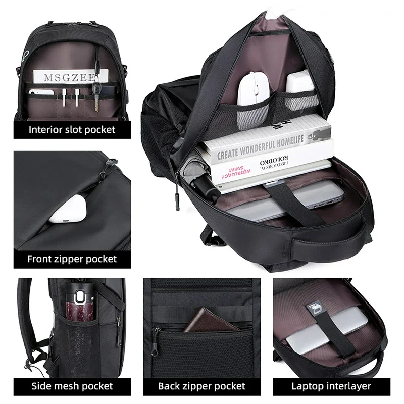 Large Capacity Backpack Men Laptop Backpacks 15.6