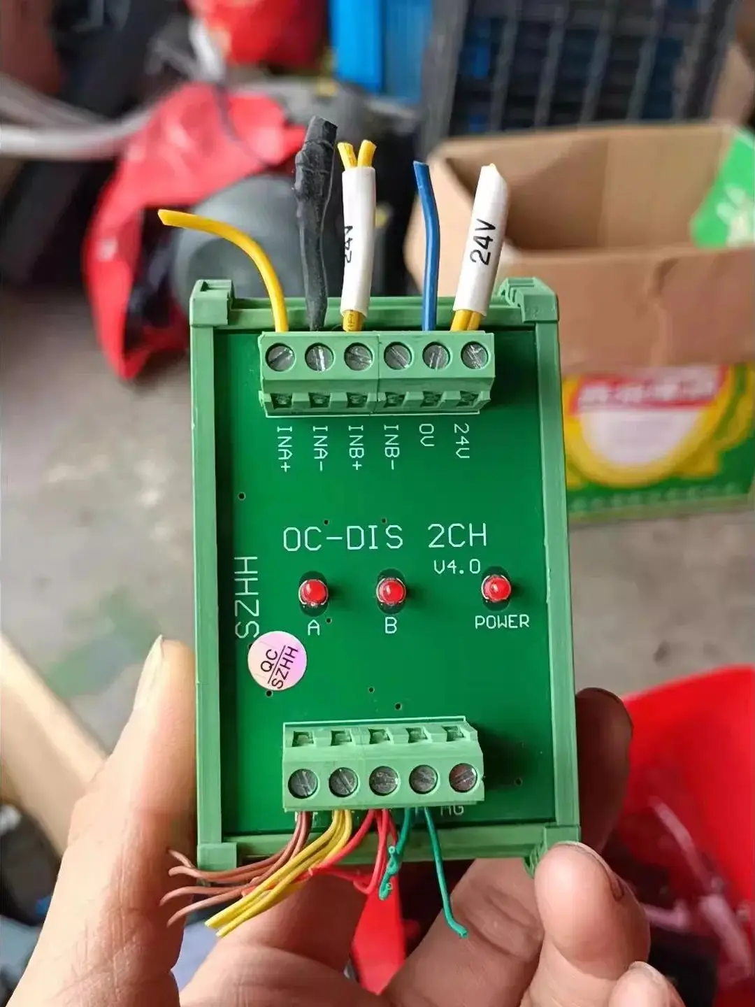 Conversor Coletor Aberto HTL em sinal TTL Diferencial 2 Maneiras Frequência 2MHz