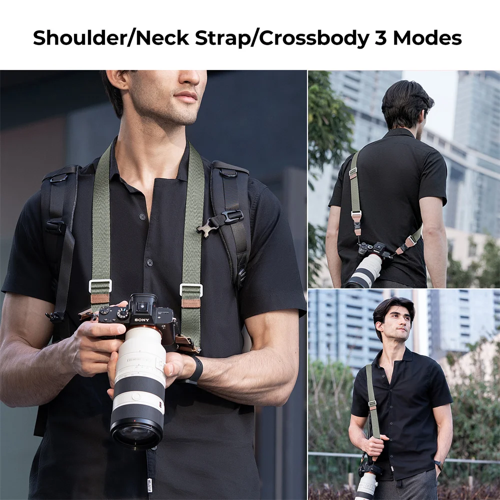 K&F Concept Camera Neck Strap Compatible with Nikon Canon Sony Olympus DSLR Cameras