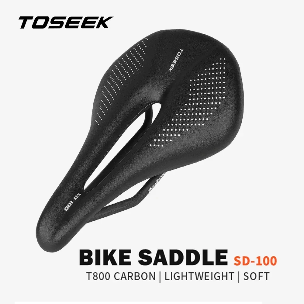 

Седло для горного велосипеда TOSEEK, сверхлегкое полое сиденье из углеродного волокна, мягкое и удобное, подходит для эргономичного велосипедного оборудования
