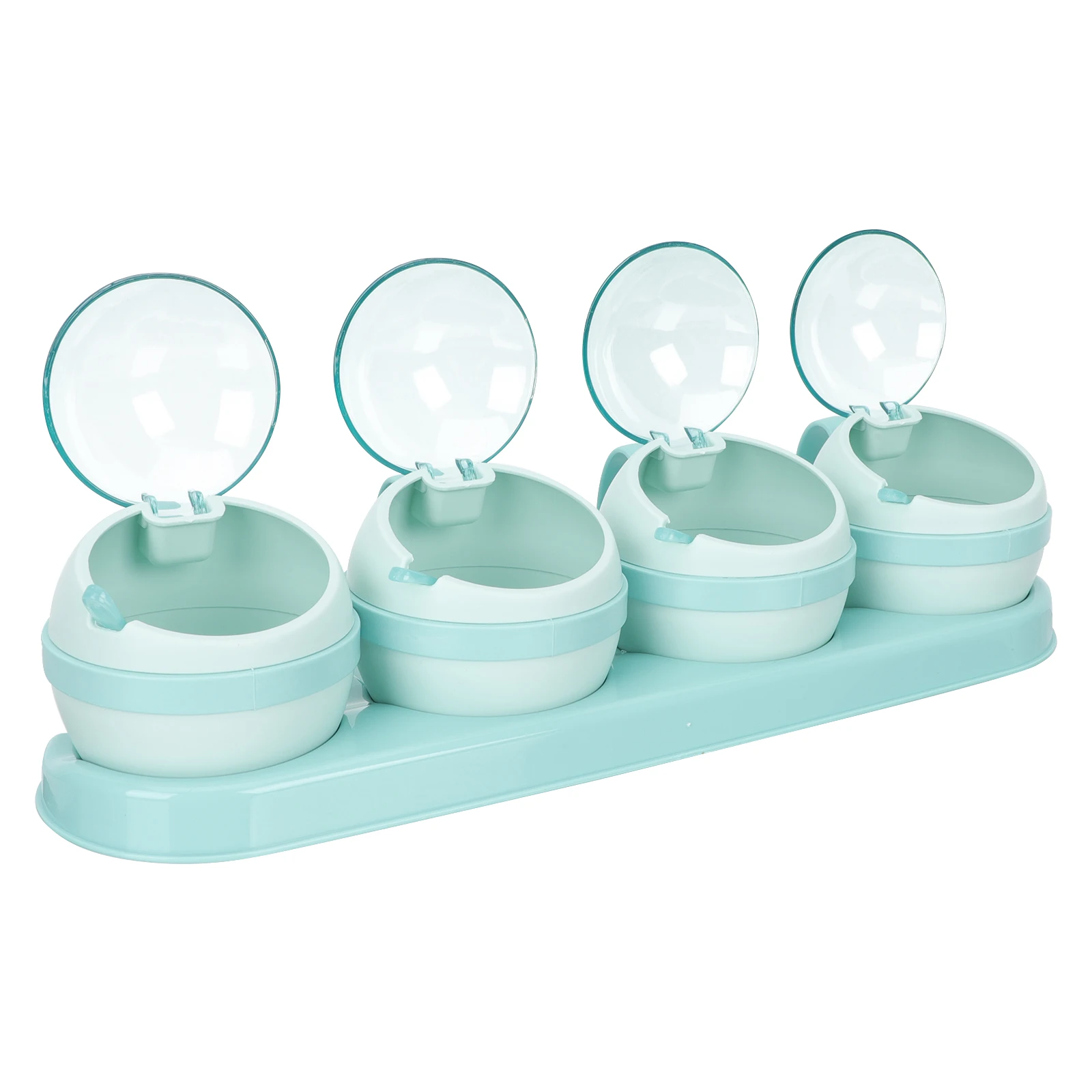 

1 Set Seasoning Storage Jar Set Kitchen Condiment Jars Spice Container Clear Lids Multi-Functional Salt Sugar Pepper Holder Home