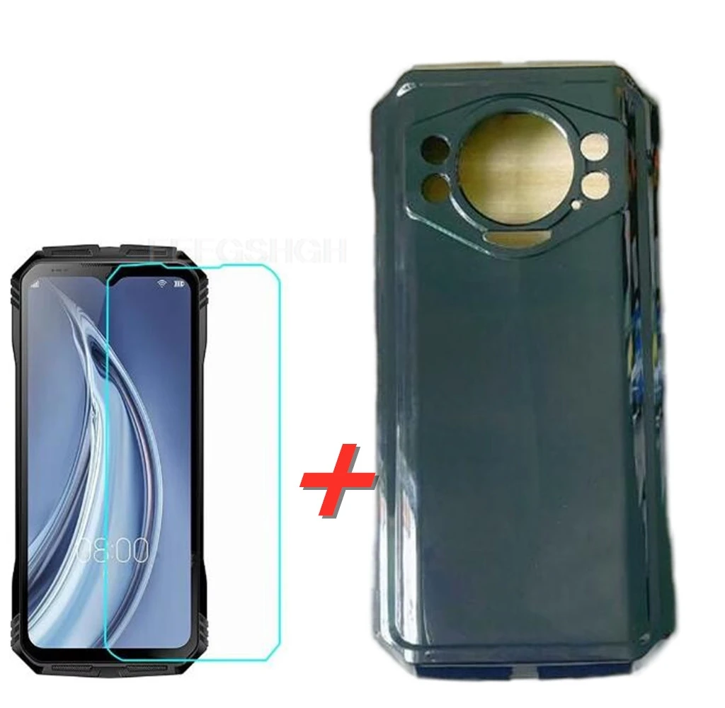 Protective Glass For DoogeeS118 6.58" Case Silicone Clear Cover For Doogee S118 S 118 S118 Tempered Glass