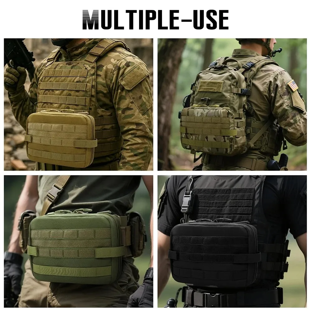 Taktische MOLLE Multifunktionstasche EDC Medizinische Ausrüstungszubehör Kleine Geräte-Organizer-Tasche für Wandern, Jagen, Angeln – Detail 24