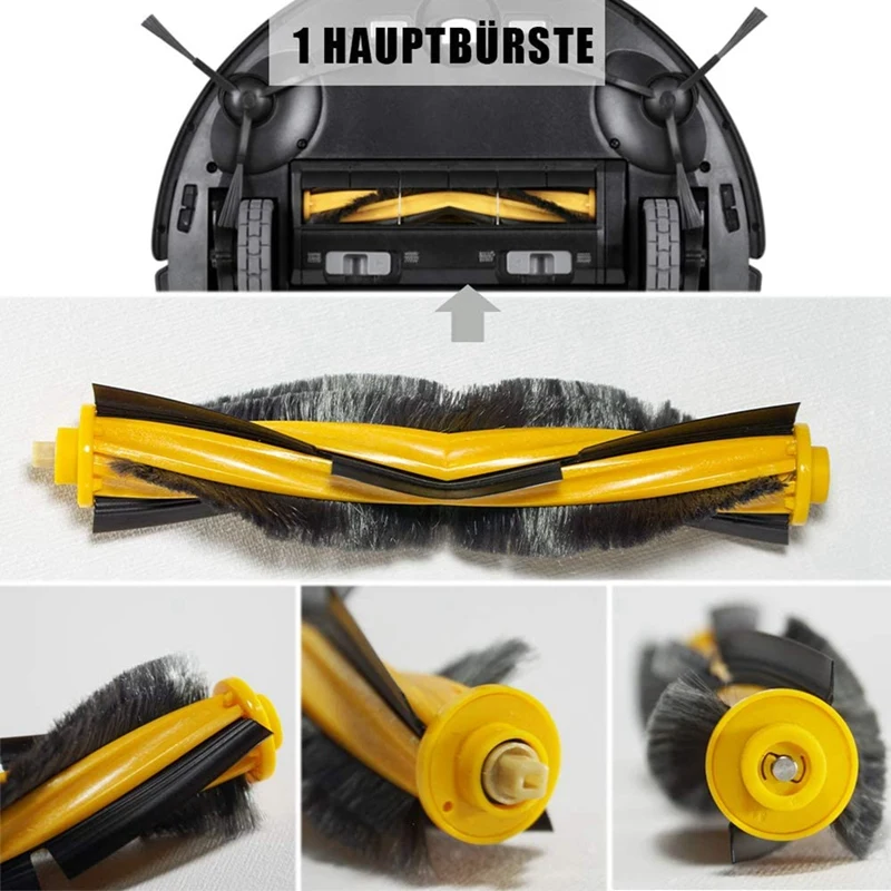 Hepa Filter Hauptseiten bürste Mopptuch für Yeedi 2 Hybrid Staubsauger Ersatzteile