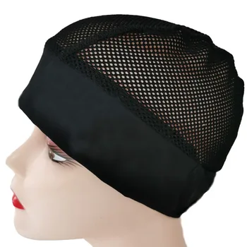 1 adet kafa bandı peruk kap ayarlanabilir MagicTape yeni varış saç bonesi dalga dokuma peruk yapımı için siyah dantel kubbe kapaklar