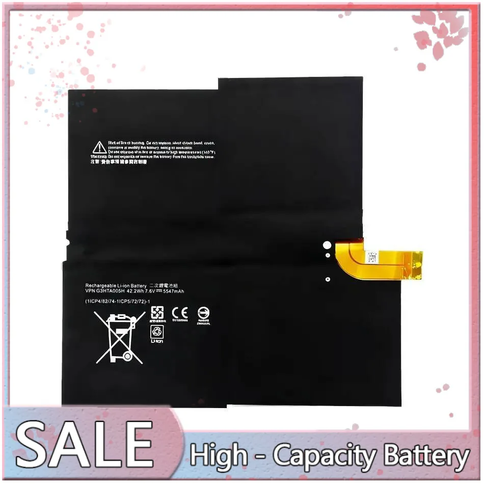 

Safe 5547Mah For Microsoft Surface Pro 3 1631 MS011301-PLP22T02 G3HTA009H G3HTA005H Environmentally Friendly Laptop Battery