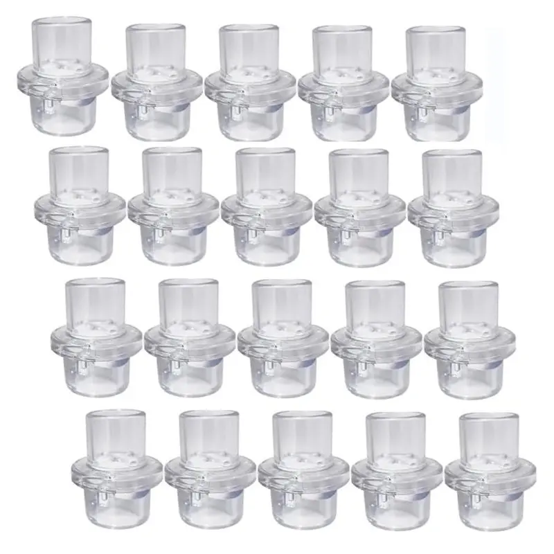 ABMK 50Pcs CPR Mask Training Valves Training Only One Way Valve CPR Training Mask Separately Packaged