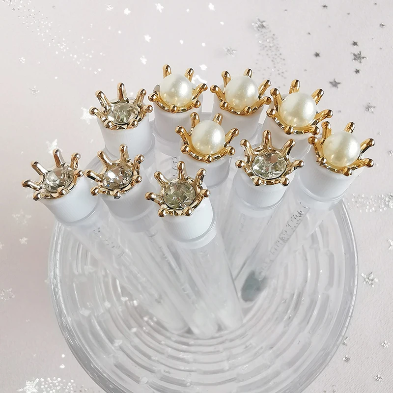 1Pc Reusable Eyelash Brush Tubes Y2k Diamond Eyebrow Brush Eyelash Wand Replaceable Dust-proof Cleaner Storage Tubes Makeup Tool