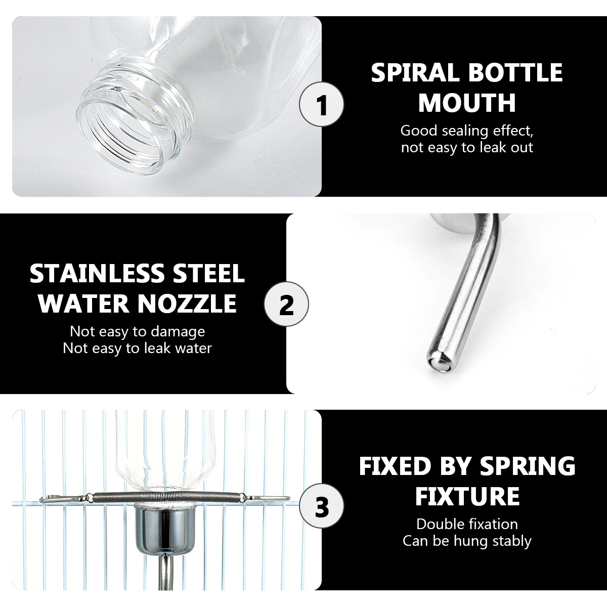 

Automatic Pet Water Dispenser Hanging Ball Design Durable Feeder Portable Cat Rabbit Bird Drinking Supplies Automatic Feeder