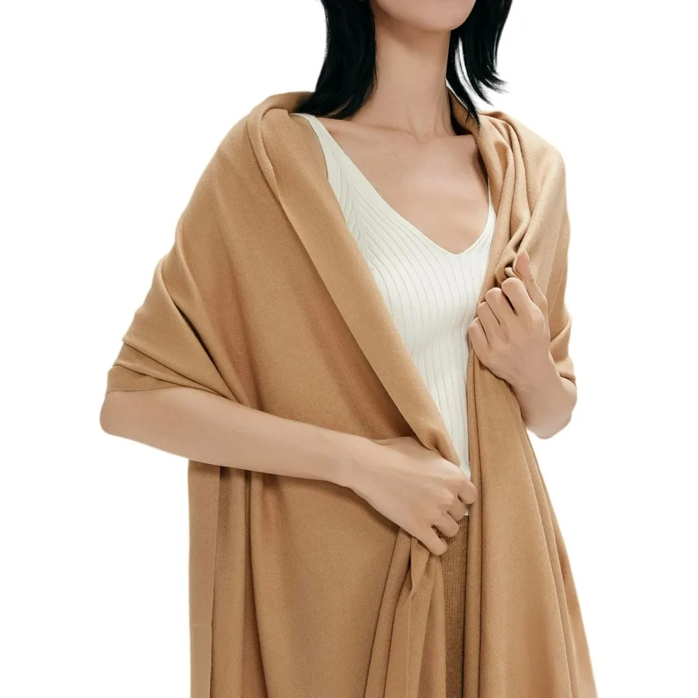 

valagic Шаль из пашмины для женщин Мягкая и легкая накидка для свадьбы, путешествий, вечера — элегантный шарф на все сезоны