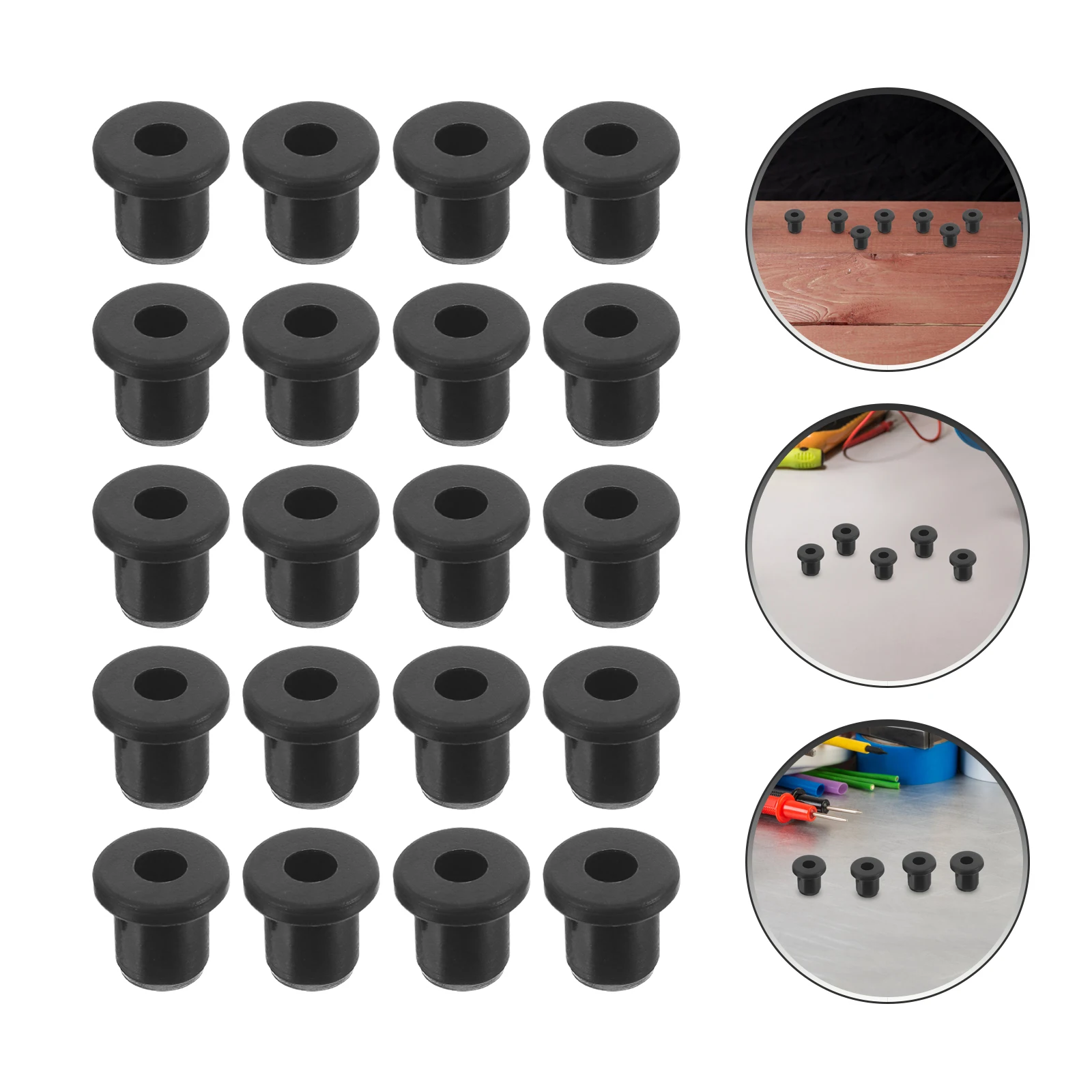 

50pcs T-Shaped Silicone Grommets High Temperature Resistant Wire Hole Plugs Waterproof Sealing Washer For Industrial Cable