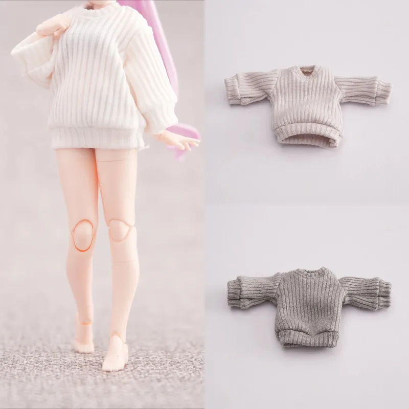 Gel11 1/12 Scale Action Figures Woolen Sweater Clothes Model Hobbies for 6 Inch Female Soldiers Azone Body Doll Handmade DIY