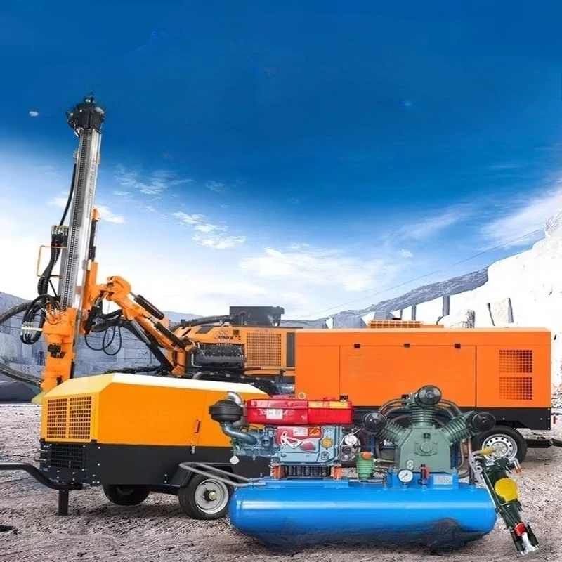 Multi Purpose Hydraulic Drilling Machine Crawler Mounted for Water Well Projects Customized Pump Systems for Mining Exploration