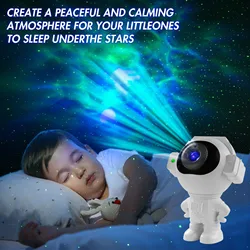 LED Starry Sky Projection Astronaut Galaxy Projector Star Projector with Timer and Remote Home Decoration Party atmosphere Lamp